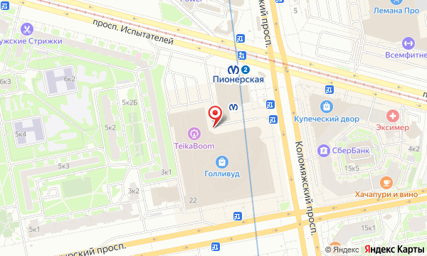 Карта: пр. Богатырский, 4
